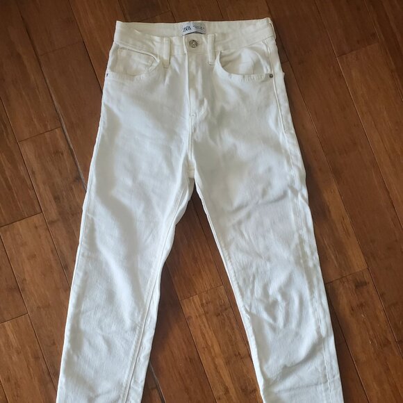Zara White pants-US 2 - Picture 1 of 8